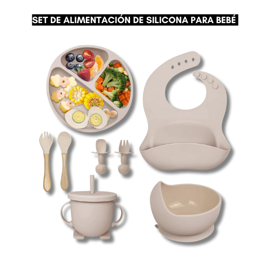 Plato siliconado para bebé
