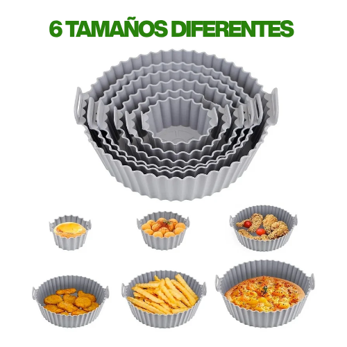 SET de 6 MOLDES DE SILICONA