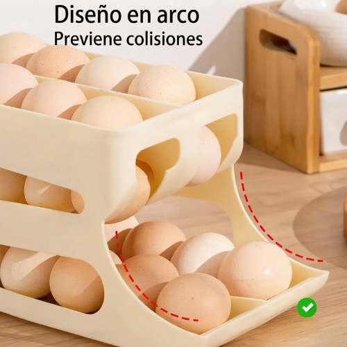 Organizador de huevos (2 niveles)