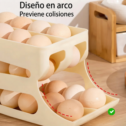 Organizador de huevos (2 niveles)