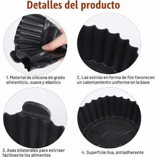SET de 6  MOLDES DE SILICONA