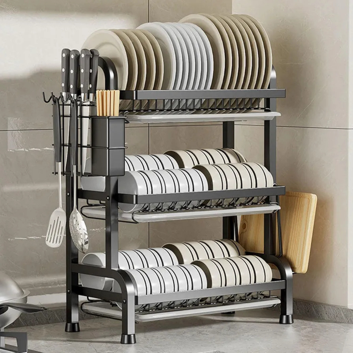 Escurridor de platos - ACERO INOXIDABLE