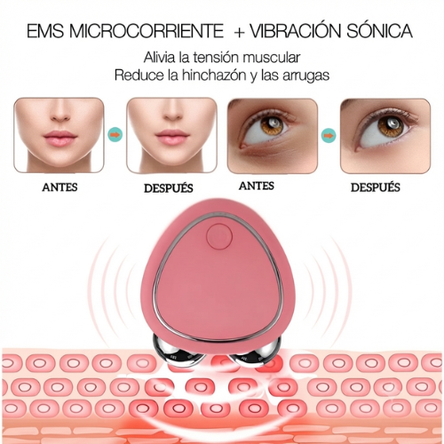 Rodillo facial microcorrientes