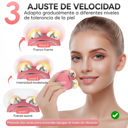 Rodillo facial microcorrientes