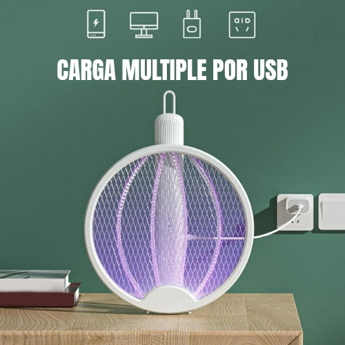 Raqueta electrica de mosquitos