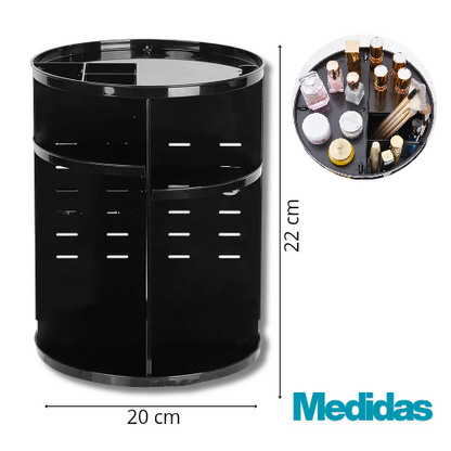 Organizador de maquillaje giratorio 360 °