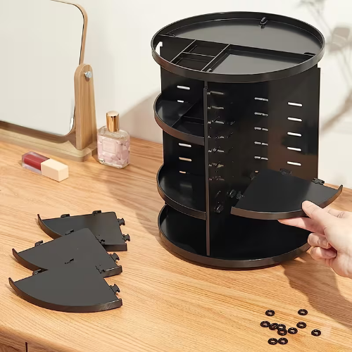 Organizador de maquillaje giratorio 360 °