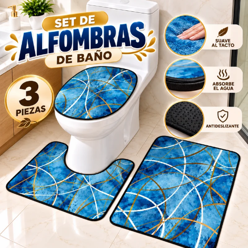 JUEGO de alfombras de baño