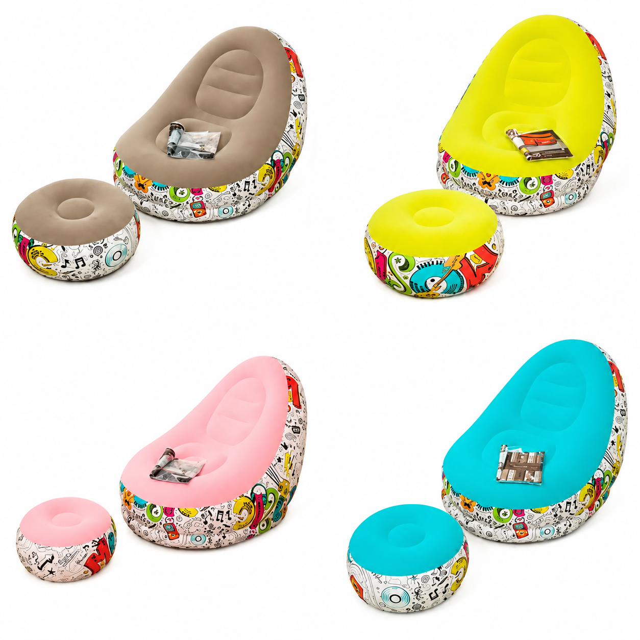SILLON INFLABLE + REPOSAPIÉS