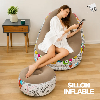 SILLON INFLABLE + REPOSAPIÉS