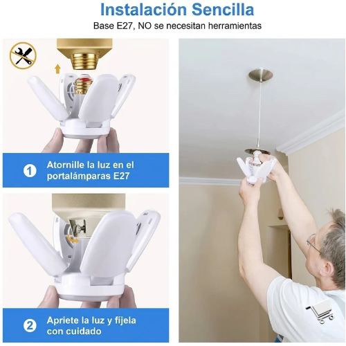 Bombilla led plegable
