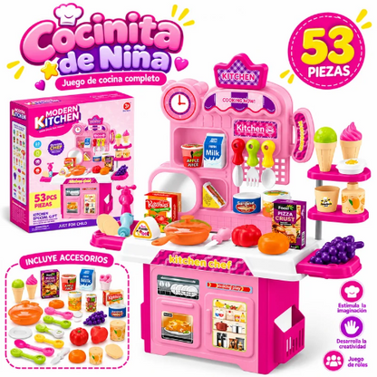 Cocina de niñas - 53 PIEZAS