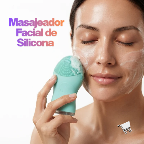 Masajeador facial de silicona