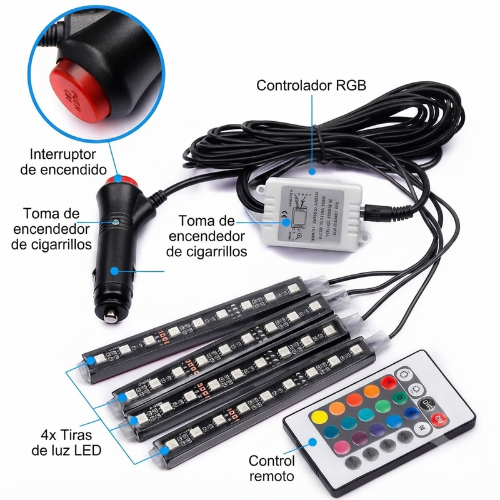 Luces led de auto RGB