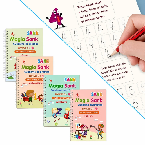 Kit de cuadernos mágicos de caligrafía