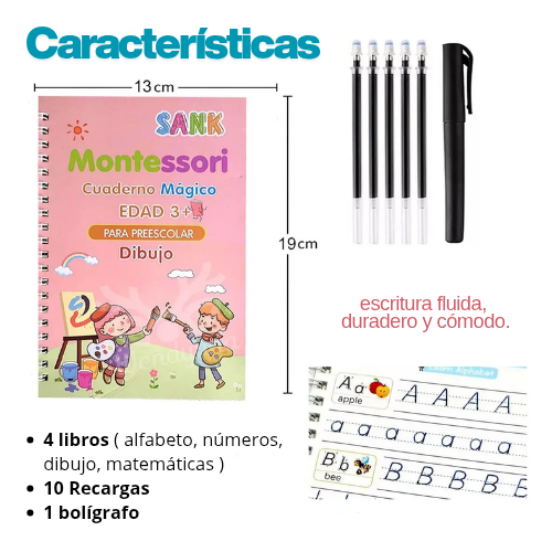 Kit de cuadernos mágicos de caligrafía
