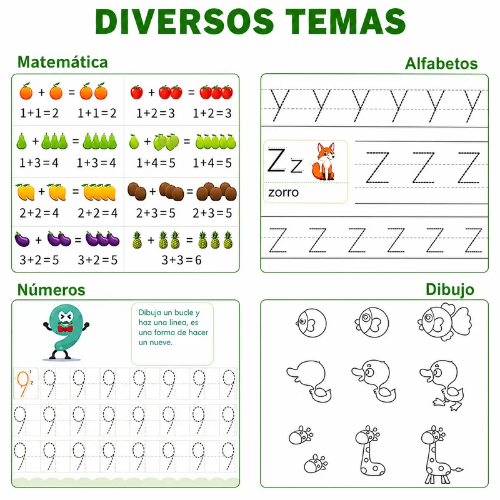 Kit de cuadernos mágicos de caligrafía