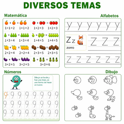 Kit de cuadernos mágicos de caligrafía