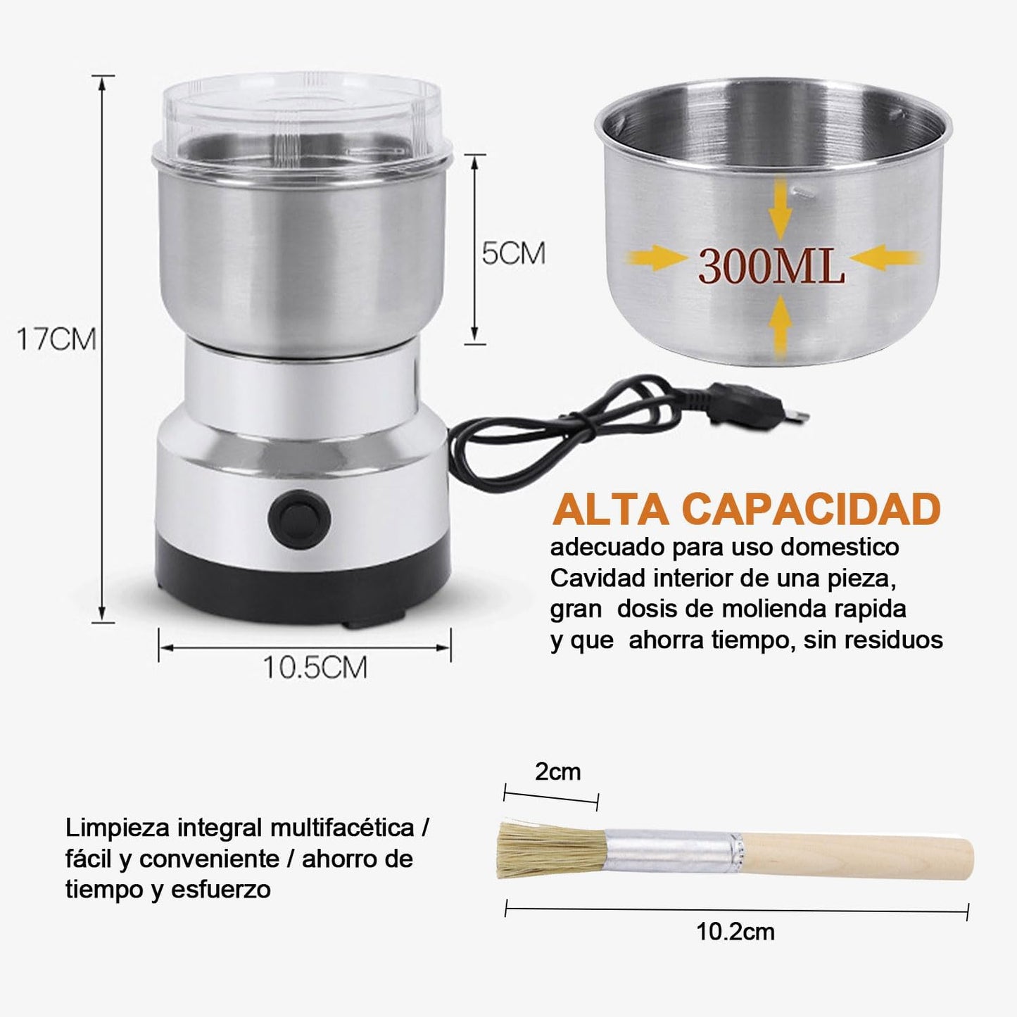 Molino Eléctrico de Café y Especias