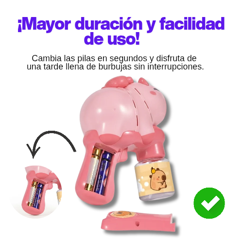 Capibara burbujas