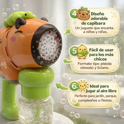 Capibara burbujas