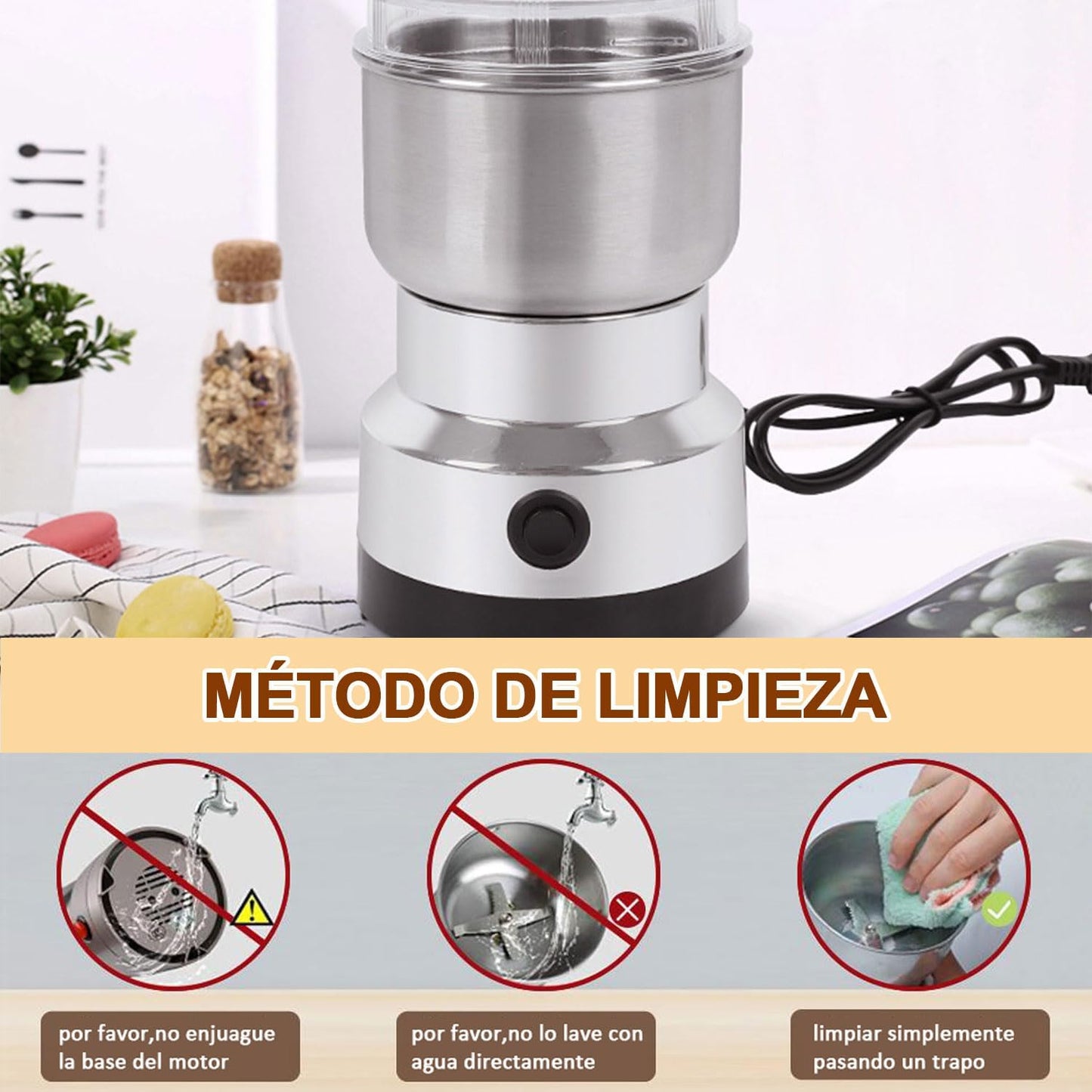 Molino Eléctrico de Café y Especias