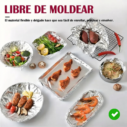 Papel de aluminio de cocina
