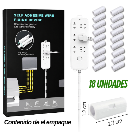 FIJADOR DE CABLES (18 UD)