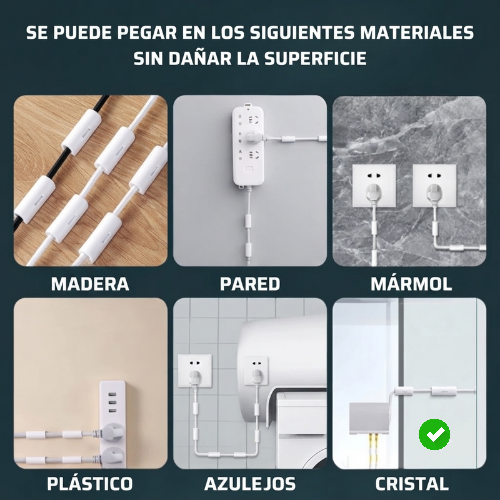 FIJADOR DE CABLES (18 UD)