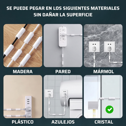 FIJADOR DE CABLES (18 UD)