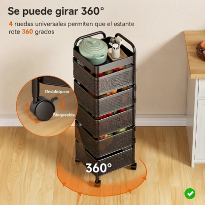 Organizador giratorio de cocina