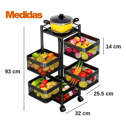 Organizador giratorio de cocina