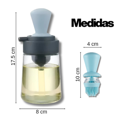 Dispensador de aceite con brocha