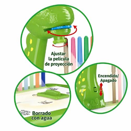 Mesa proyector de dibujo infantil - Diseño Dinosaurio